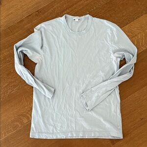 James Perse Soft Gray Long Sleeve Men's Tee